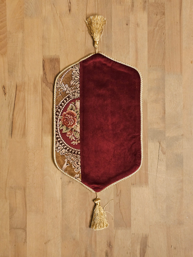 عسلی مخمل زرشکی مدل الیزه