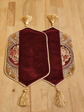 عسلی مخمل زرشکی مدل الیزه