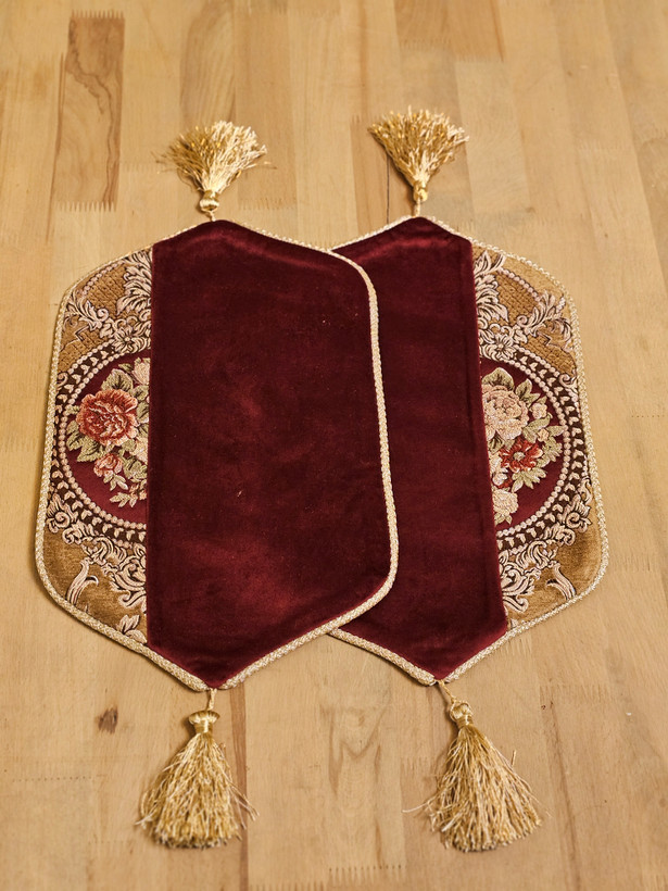 عسلی مخمل زرشکی مدل الیزه