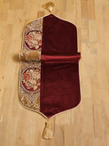 رانر مخمل زرشکی مدل الیزه