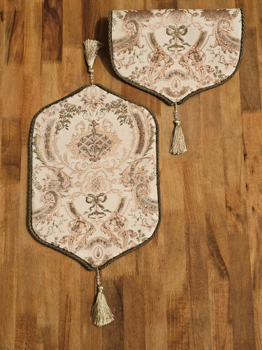عسلی ساتن سیلک مدل ویکتوریا