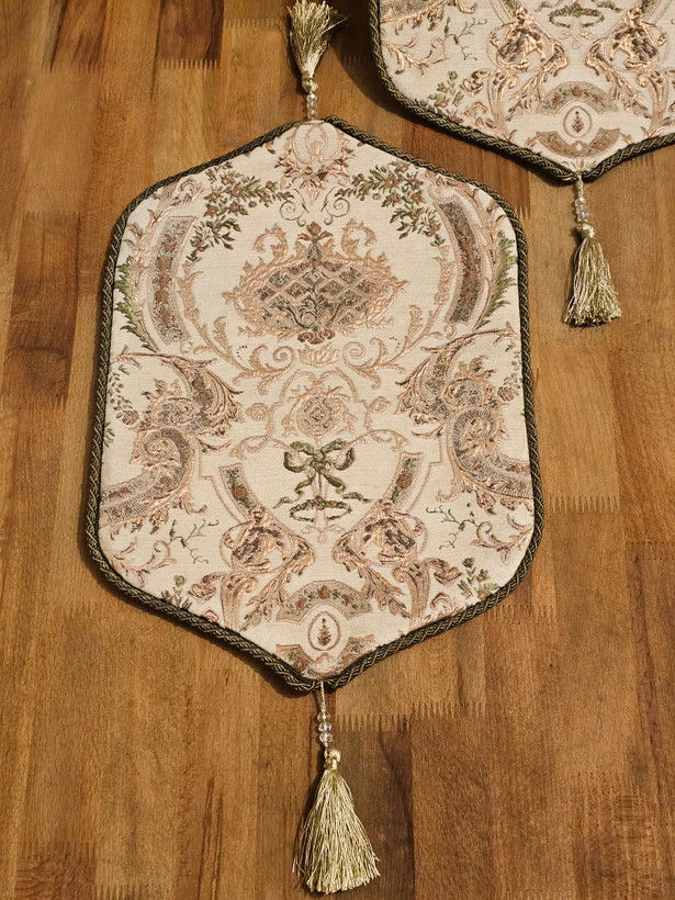 عسلی ساتن سیلک مدل ویکتوریا